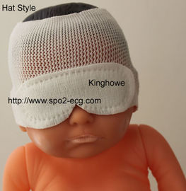 中国 帽子様式の新生児の光線療法の目マスクは青いライトOEM ODMサービスに抵抗します サプライヤー
