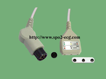 中国 Datescope ECGの鉛ケーブル9忍耐強いモニターのためのピンフィート6のE9002ZK サプライヤー